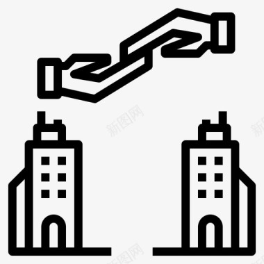 童年的伙伴伙伴关系商业商业伙伴关系图标