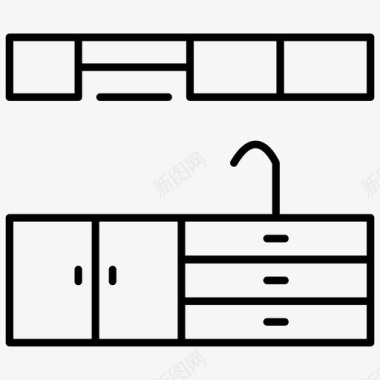 端着盘子采购产品厨房家具厨房家具安排图标