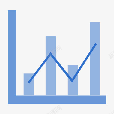 合格标识折柱混合图图标