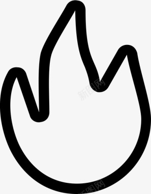 火焰图标火焰火气体信号图标