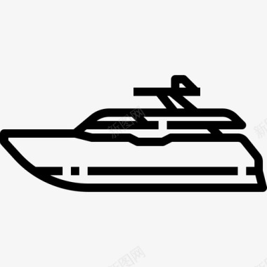 快艇海上轮船图标