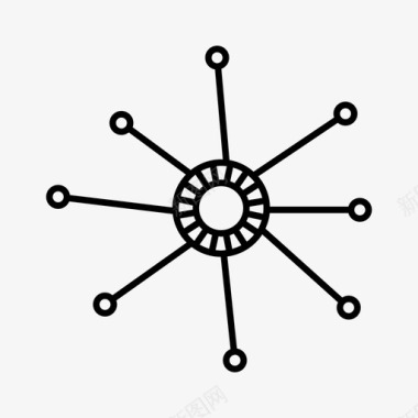 细菌滋生细菌电晕医学图标