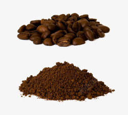 咖啡粉咖啡豆素材