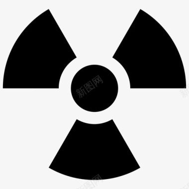 保健和医疗放射性核辐射标志符号医疗保健标志第4部分图标