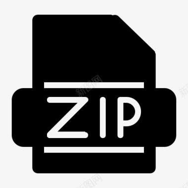 ZIP文件zip扩展名文件图标