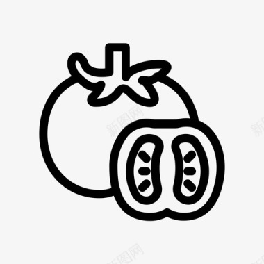 蔬菜和水果番茄食品水果图标