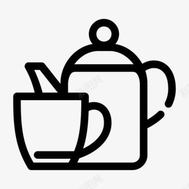 茶具茶杯茶壶图标
