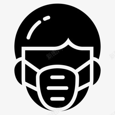 面具面罩空气防毒面具图标