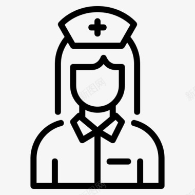 助理护士护士助理化身图标