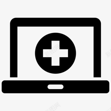 医疗援助在线医疗援助电子健康图标