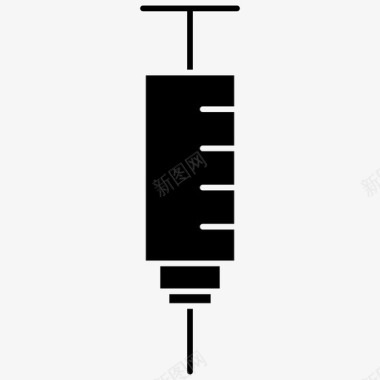 注射器疫苗医疗保健图标图标