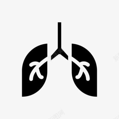 肾脏器官肺呼吸健康图标