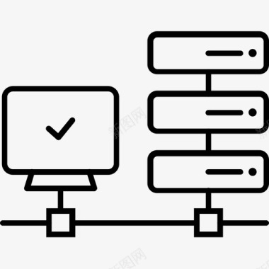 网络服务计算机互联网网络图标