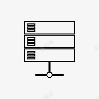 互联网商务背景服务器商务计算机图标