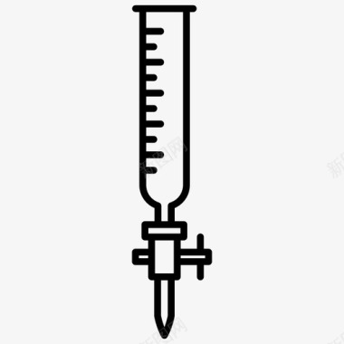 水光仪器滴定管化学实验室仪器图标