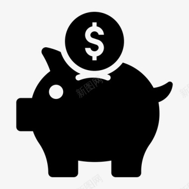 小猪小猪银行美元储蓄图标