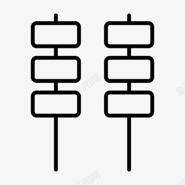 户外烧烤烧烤烹饪食物图标