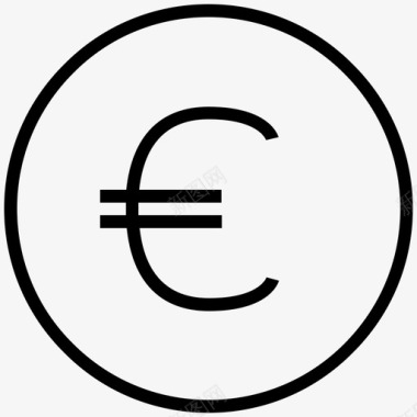 火焰欧元图标欧元货币货币符号图标