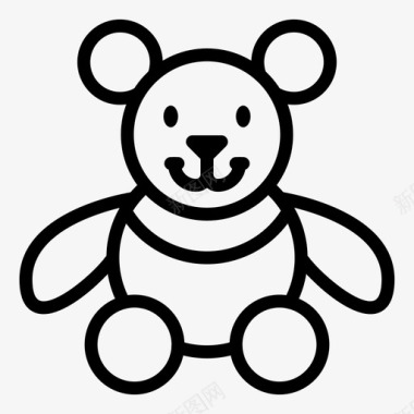熊熊娃娃毛绒玩具泰迪图标