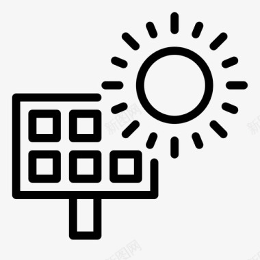 太阳能板太阳能板太阳能太阳图标