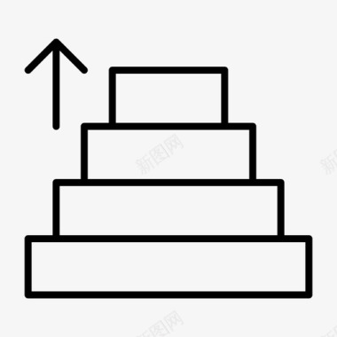 楼梯的标志上楼梯建筑舞台图标