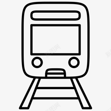 地铁标识牌地铁铁路火车图标