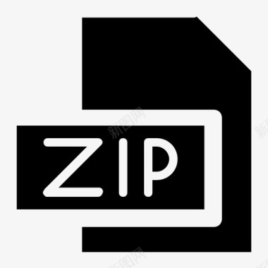 ZIP文件zip扩展名文件图标