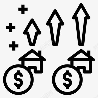 投资回报率投资回报率房屋投资图标