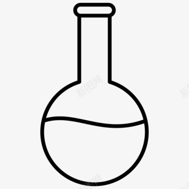 佛罗伦萨烧瓶化学实验室仪器图标