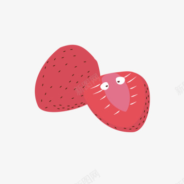 图标制作模版草莓单个图标