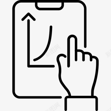 互动行动代数手图标