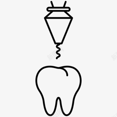 牙医牙齿护理医疗保健图标