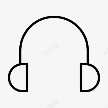 耳机转换线耳机听业务线图标图标
