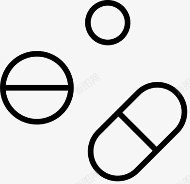 药物治疗药丸药物治疗图标