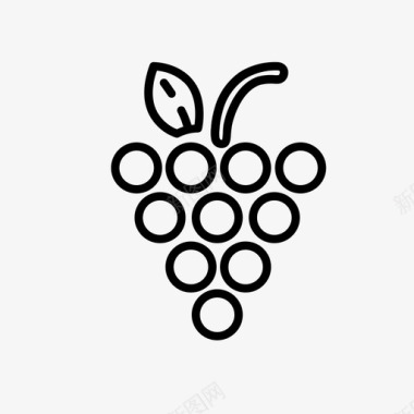 葡萄美味花式图标