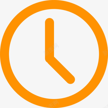 时间icon时间橙色图标