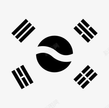 韩国国旗韩国韩国波图标