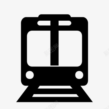公交地铁标识交通地铁图标