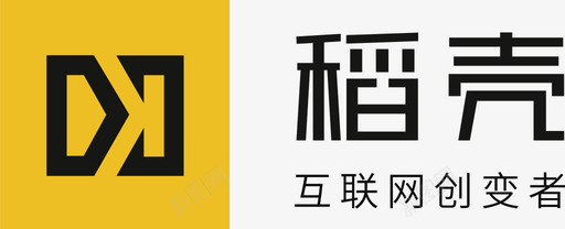 手绘颗粒稻壳互联logo图标