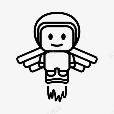 可爱宇航员宇航员男孩宇航员角色图标