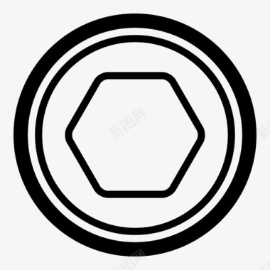 修理工具螺钉螺栓建造图标
