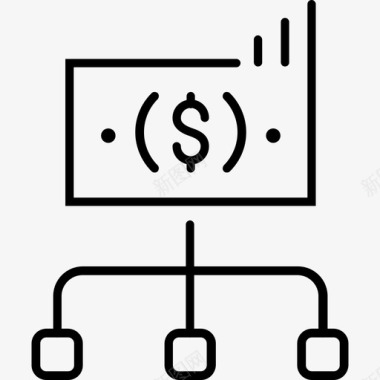 网络金融目标金融美元金钱图标