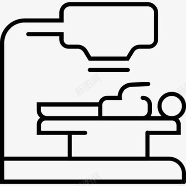 放射背景底纹X光病人程序图标