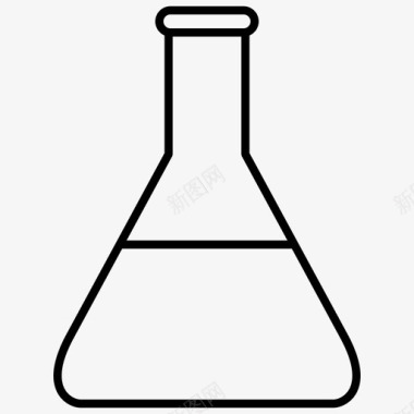 仪器图片锥形瓶实验室仪器实验室设备图标