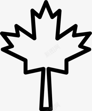 枫叶叶子加拿大枫叶图标