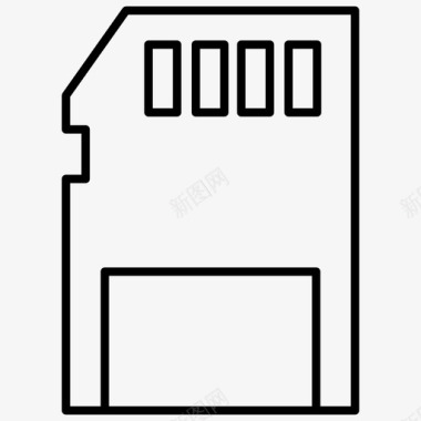 RAM存储器存储卡数据存储闪存图标