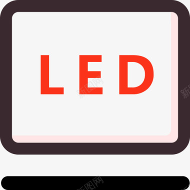 LED屏效果LED大屏图标