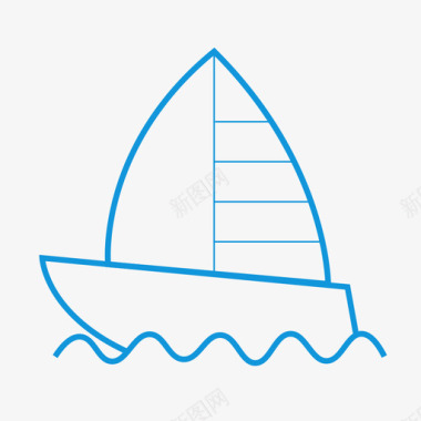运输帆船图标