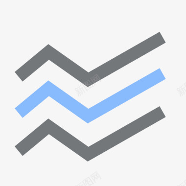 堆叠折图图标