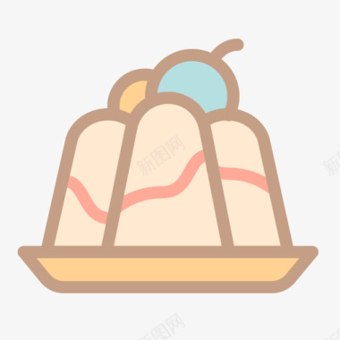 布丁食品布丁图标